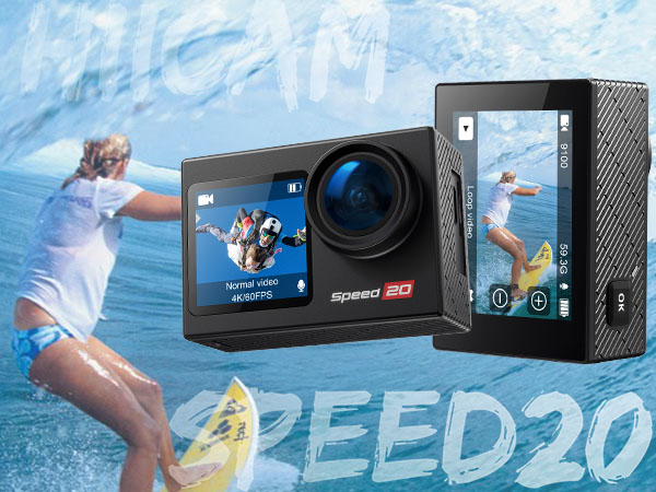 Amazon.com : Action Camera 4K 60FPS with Touch Screen 20MP