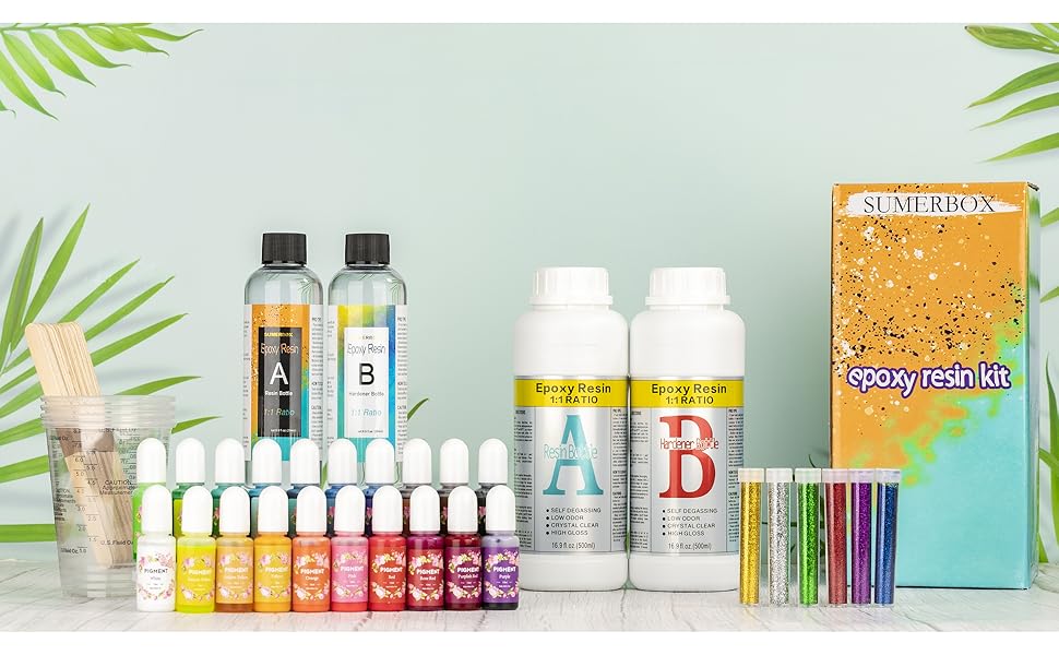 ClearCastEpoxyResinKit, Cast Resin, Mica Powders