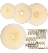 Hair Bun Shaper Set,Teenitor 4 Hair Pcs Donut Bun Maker(Extra-large, Large, Medium, Small) with L...
