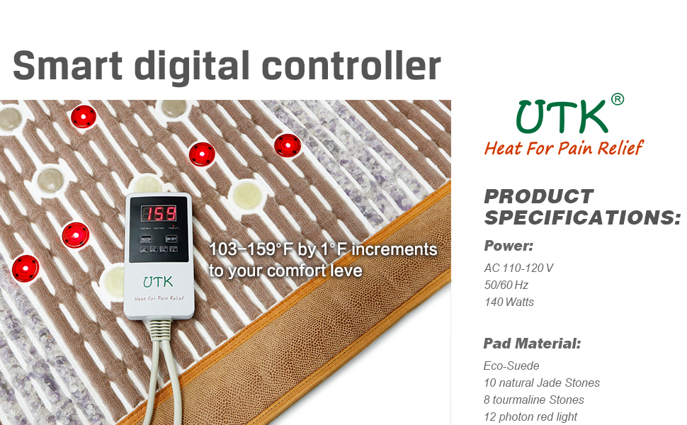 utk heating pad for back pain