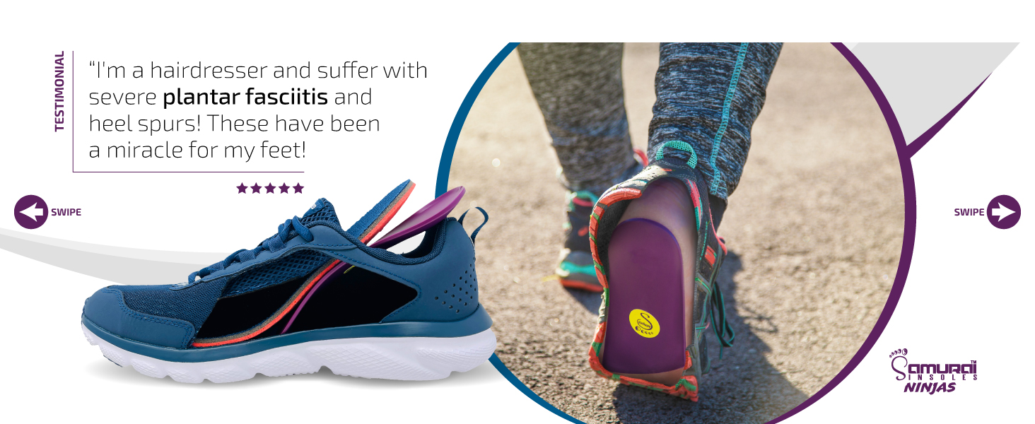 Samurai Insoles Ninjas Plantar Fasciitis Relief Insoles Podiatrist