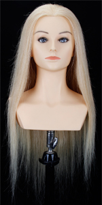 Female Mannequin Head with Human Hair with Shoulders
