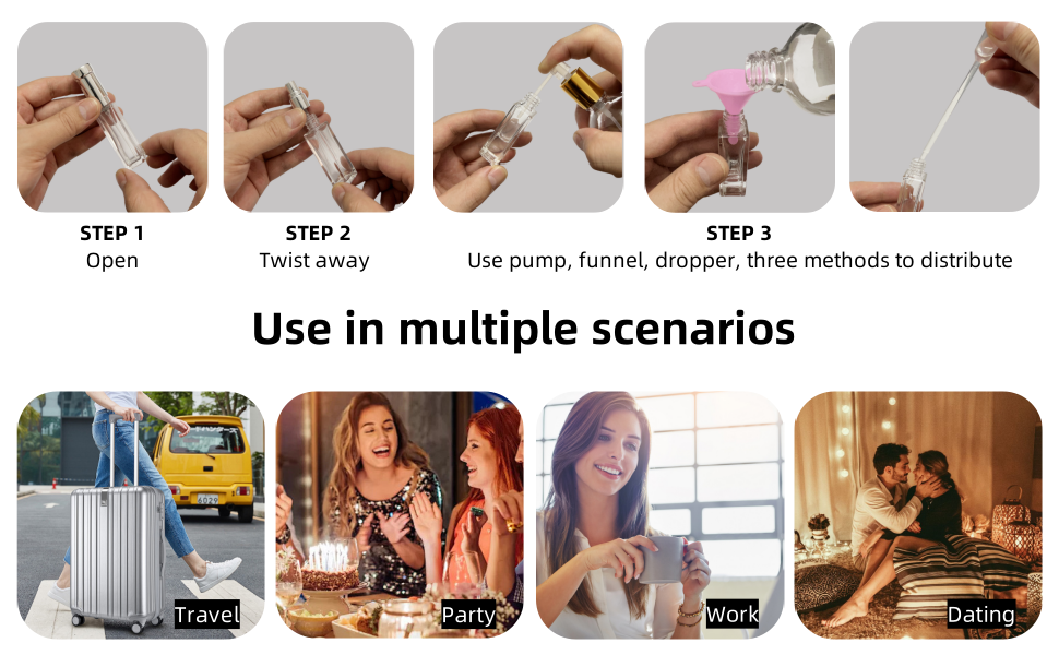 Refillable Travel Perfume SprayBottle