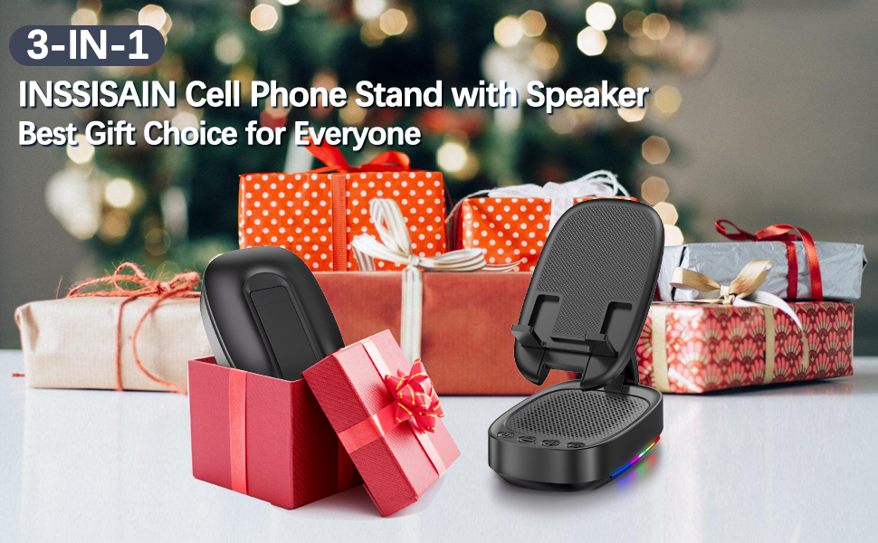 phone stand with speaker