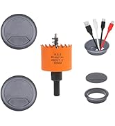 VIKITON 2 inch Desk Grommet 2 inch Hole Saw, Desk Cord Hole Cover, Desk Cable Hole Cover, Desk Ho...