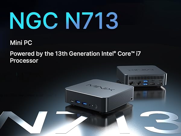 Amazon.com: MINIX N713 Mini PC, Intel 13th i7-13620H (up to