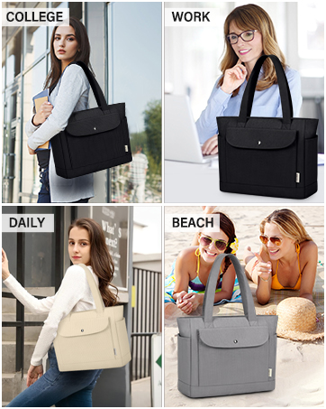 IGOLUMON Handtaschen Damen mit Reißverschluss und Magnetischer Druckknopf für Arbeit und Reisen - Große Tasche zum Trage 636e48b6 9920 4f11 9bda D291e7272e41. CR0,0,362,453 PT0 SX362 V1