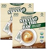 Organic Stevia In The Raw, Plant Based Zero Calorie Natural Sweetener, No Added Flavors or erythr...