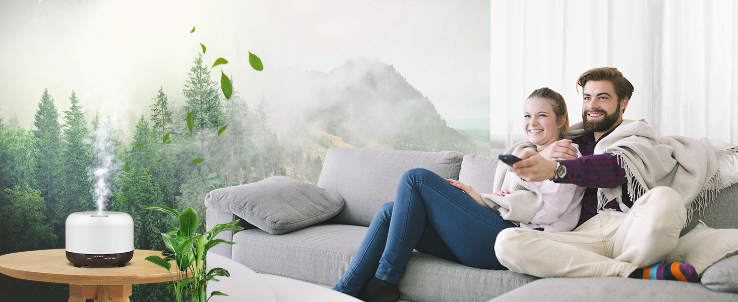 YIKUBEE Diffuser, Essential Oil Diffusers, 500ml Diffusers for