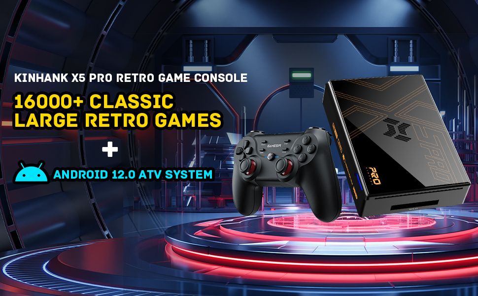 Kinhank Super Console X5 PRO Retro Game Console with 16000+Games,RockChip RK3588S