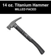 Boss Hammer 14 oz. Construction Grade Ti64 Titanium Hammer