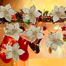 Poinsettia Christmas Decorations