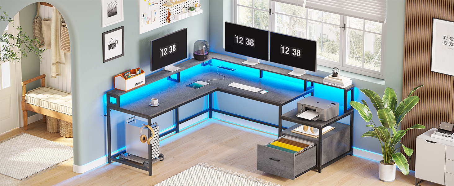 l shaped office desk