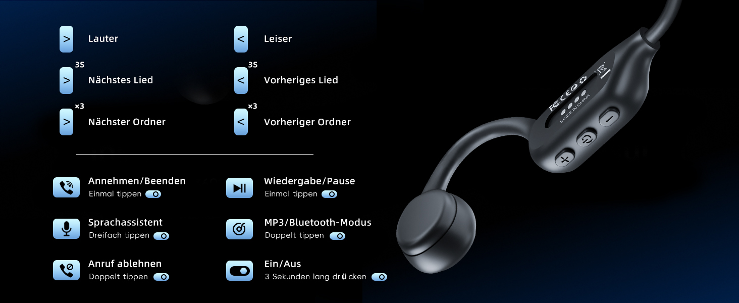 WalkerFit T10PRO kemik iletimli kulaklıklar