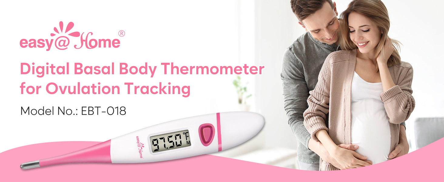 EasyHome Basal Body Thermometer Digital Thermometer for Ovulation