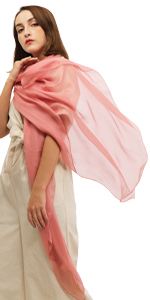 YOTOYOU Seidenschal Damen 100% Seiden Schal