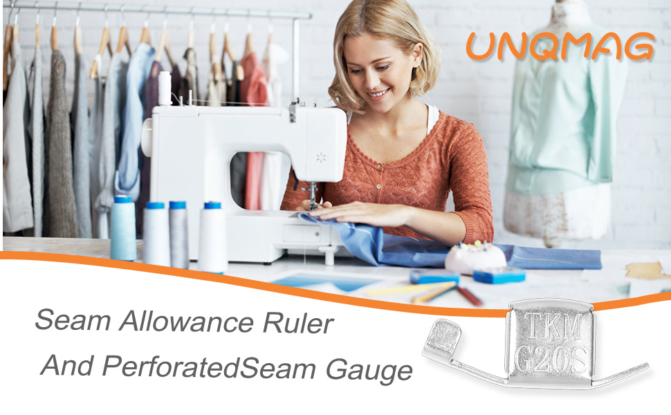 Seam Allowance Ruler and 2 Pack Seam Guide, Sewing Ruler for