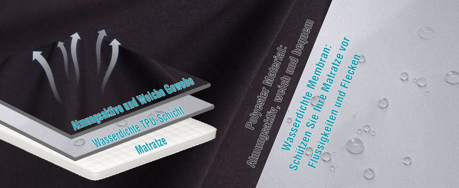 wasserdichte spannbettlaken 90x200 120x200 140x200 160x200 180x200