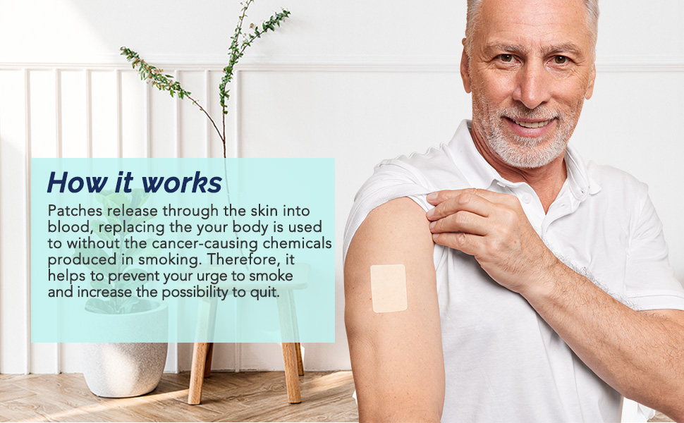 Quit Smoking Patches Step 3 7 mg, Quit Patches 30 Count Stop Aid to Help Quit That Work