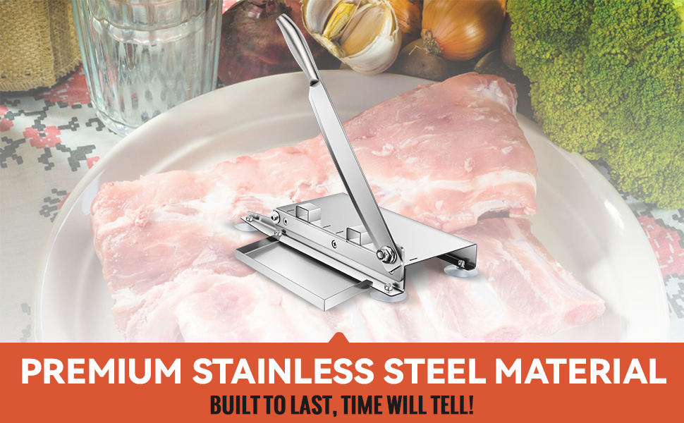 BAOSHISHAN Meat Slicer Manual Ribs Meat Chopper Bone Cutter for Fish