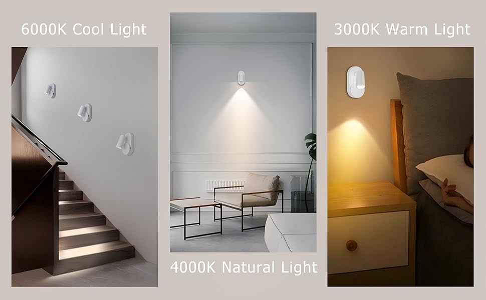 Angestlite Rechargeable Spot Lights Indoor Battery Operated LED ...