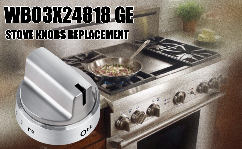 MOOTVGOO 5 Pack Upgraded WB03X24818 GE Stove Knobs