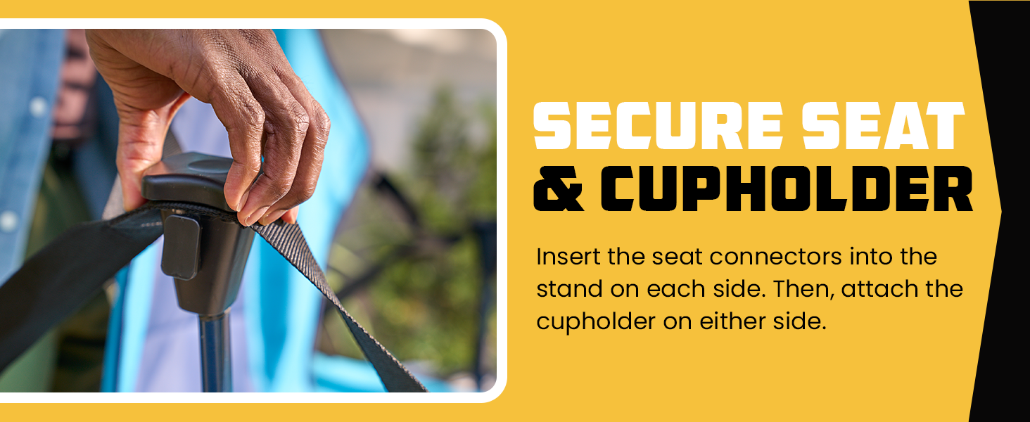 Secure Seat and Cupholder