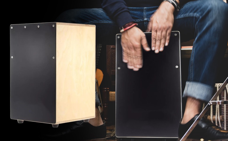 Donner カホン Cajon 打楽器 木製 フルサイズ内部ギター弦ゴム足付き Amazon | Donner カホン Cajon 打楽器 木製 フルサイズ ボックス