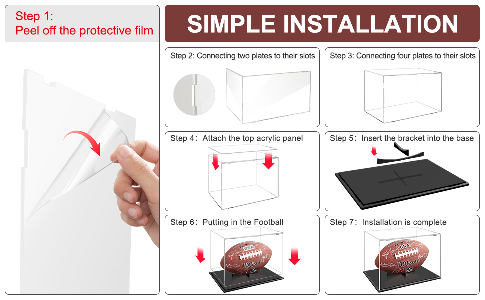 Football Display Case
