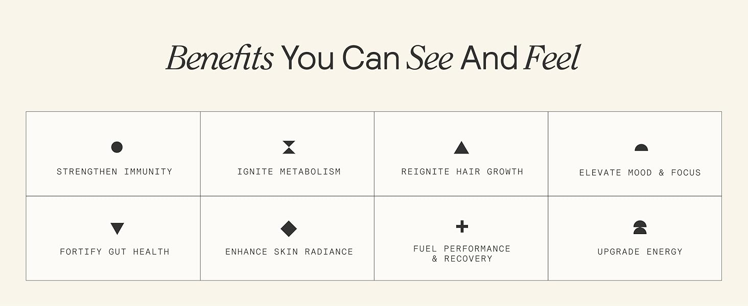 Benefits you can see and feel