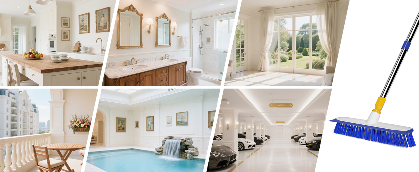 bristle floor scrubber