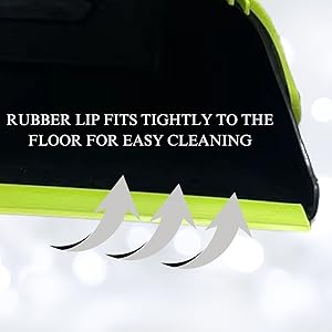 dustpan and brush sets long handle long dustpan and brush rubber lip fits for easy cleaning