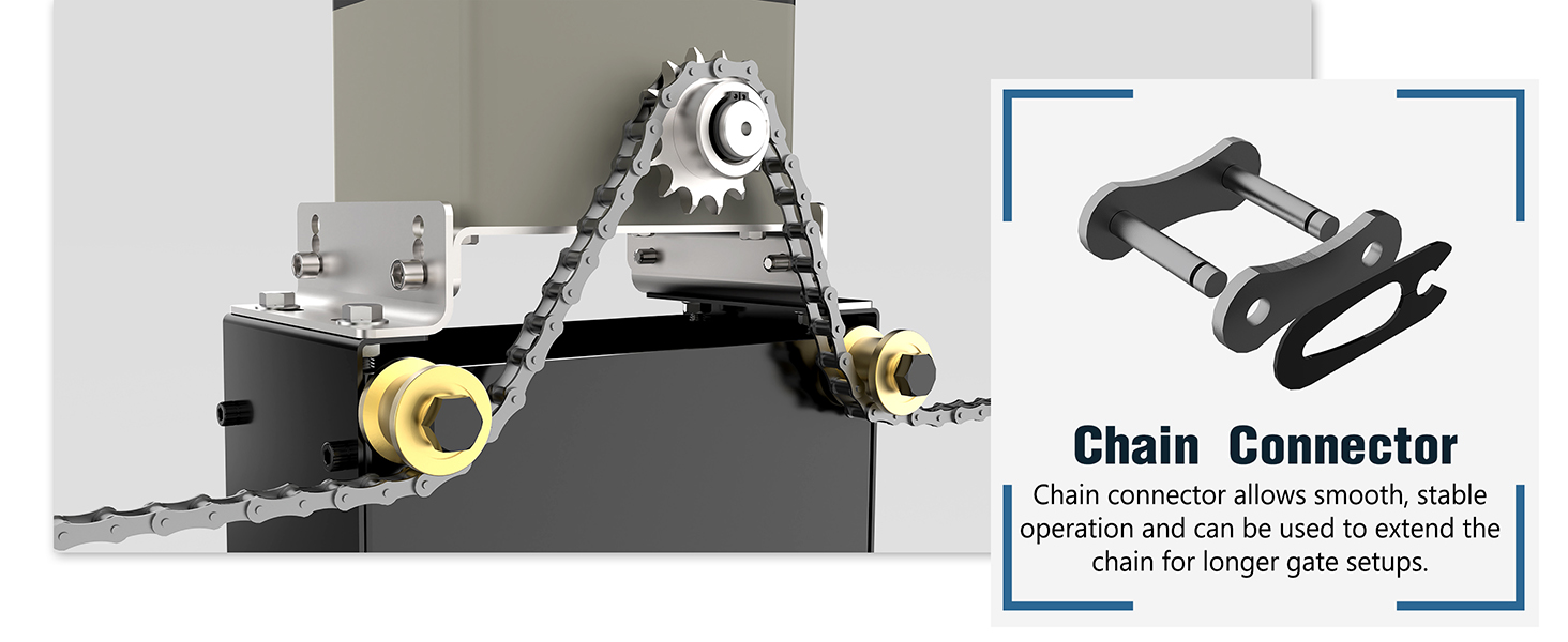 chain driven gate motor easy installation MJ-400