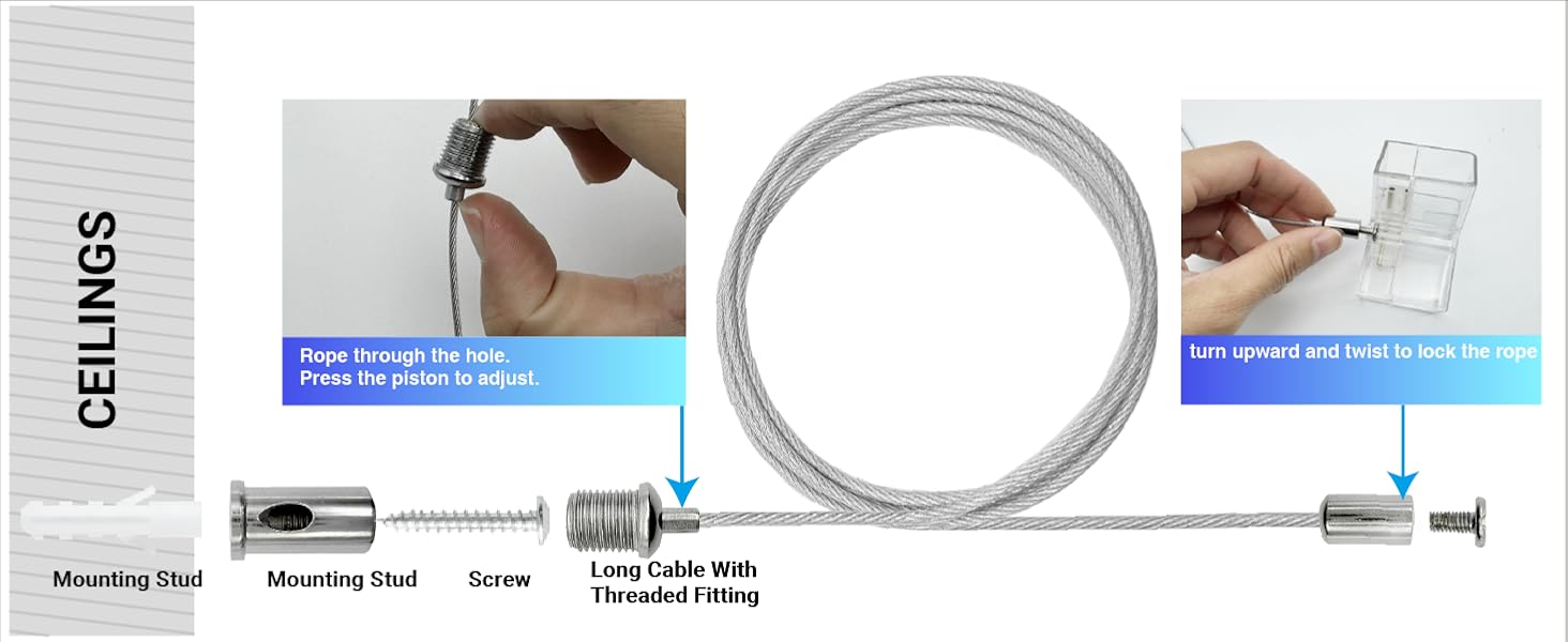lighting suspension wire
