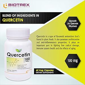 Biotrex Nutraceuticals Quercetin 100mg - 60 Veg Capsules