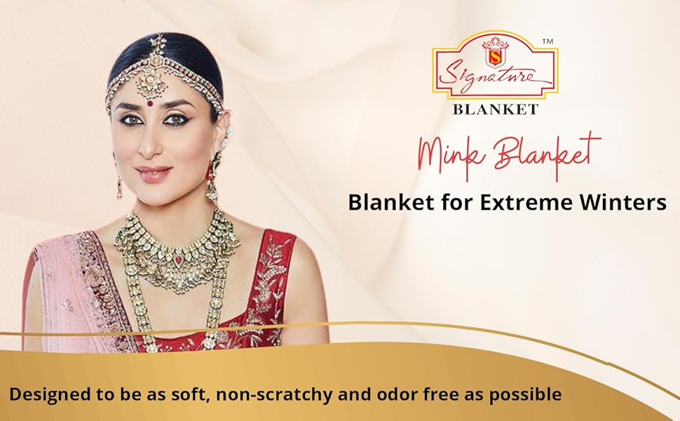 Buy Signature Blanket Single Bed Mink Blanket Single Ply For Extreme