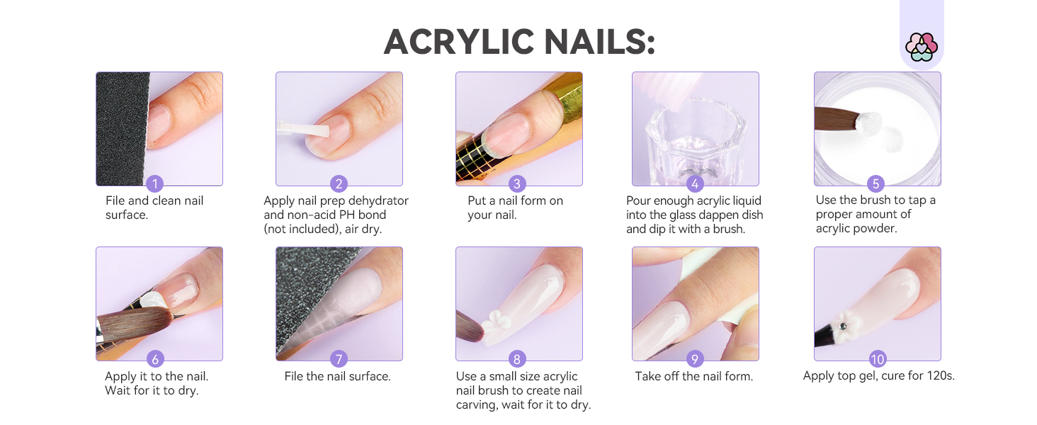 acylic nail kit
