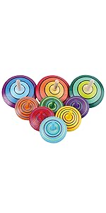 Wooden Spinning Tops