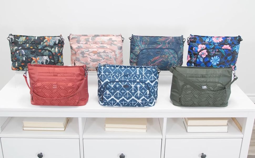 Lug Women's RFID Shoulder Bag with 2 StrapsSamba XL, Bloom