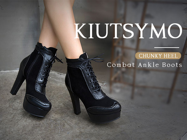 ちょ Amazon.com | TRBPQAS Platform Boots for Women Zipper Heeled