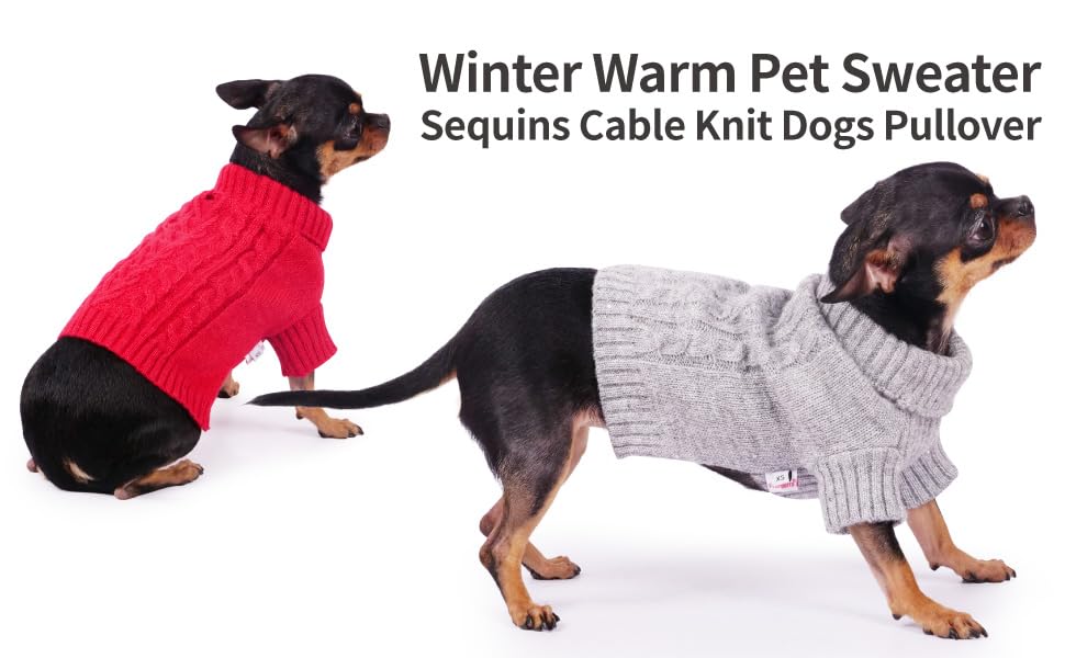 Frienperro Dog Sweater for Small Dogs, Puppy Sweater