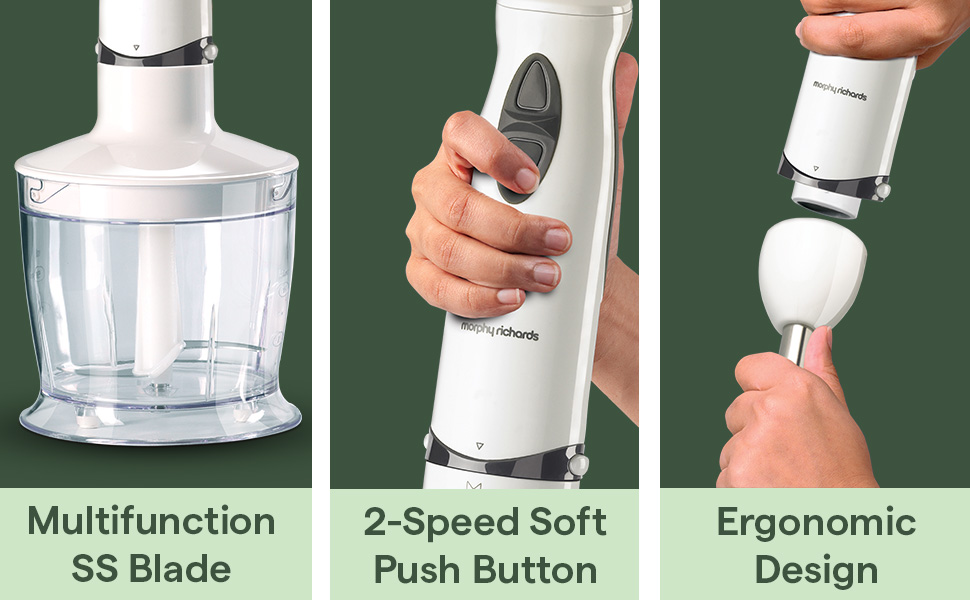 HBCS Hand Blender, 400W (White)