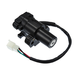 X Autohaux 1 Set Motorcycle Ignition Switch Cylinder Fuel Gas Tank Cap Cover Lock Seat W 2 Keys For Yamaha V-star Xvs650