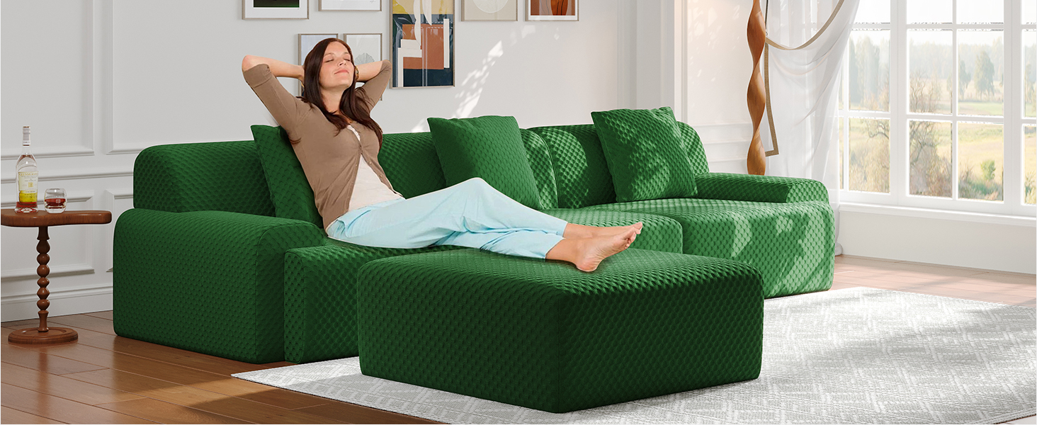 113" Modular Sectional Sofa