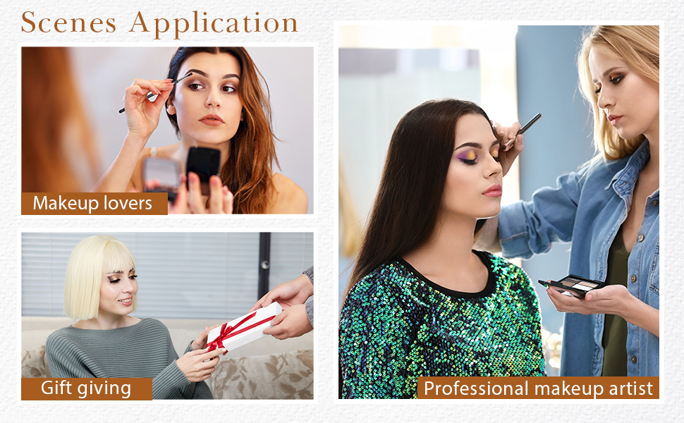 Jessup professional makeup brush set for daily natural makeup
