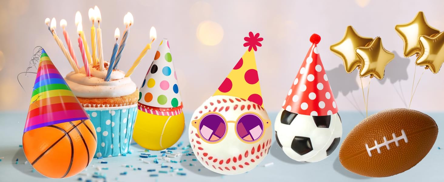 multi pack foam balls party favor