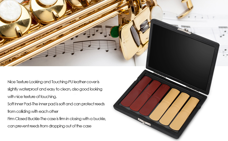 PU Leather Cover MultiInstrument Storage Case with