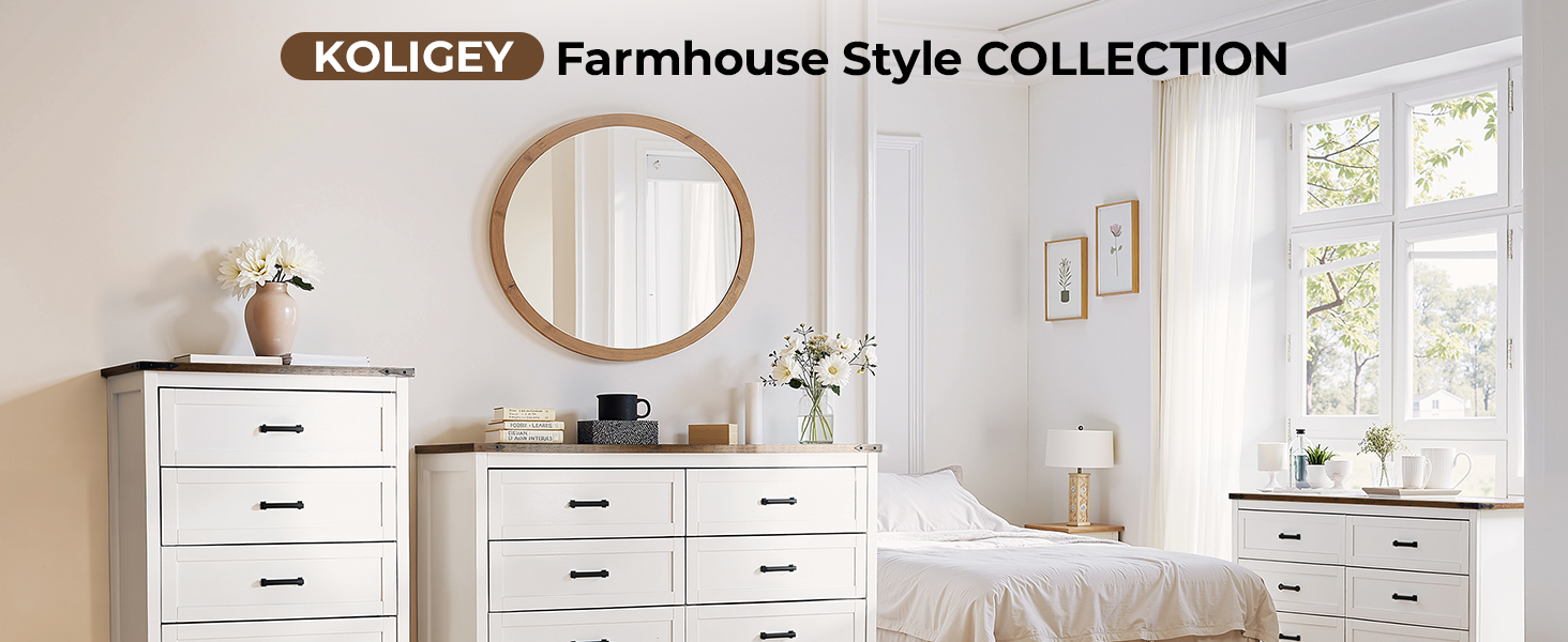 KOLIGEY Farmhouse Dresser Collection