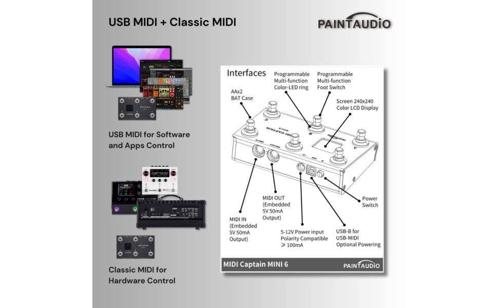 Amazon | 【国内正規品】PAINTAUDIO MIDI CAPTAIN MINI 6 | 日本