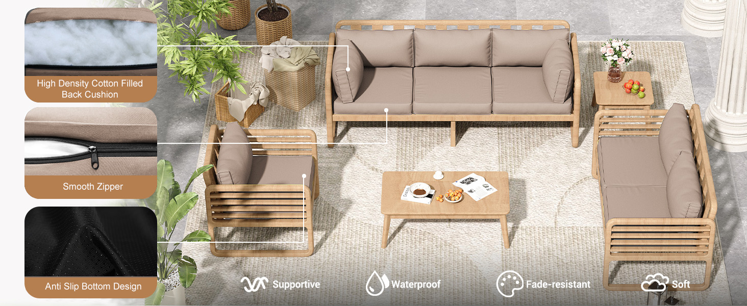 14Pcs Outdoor Sectional Replacement Cushion